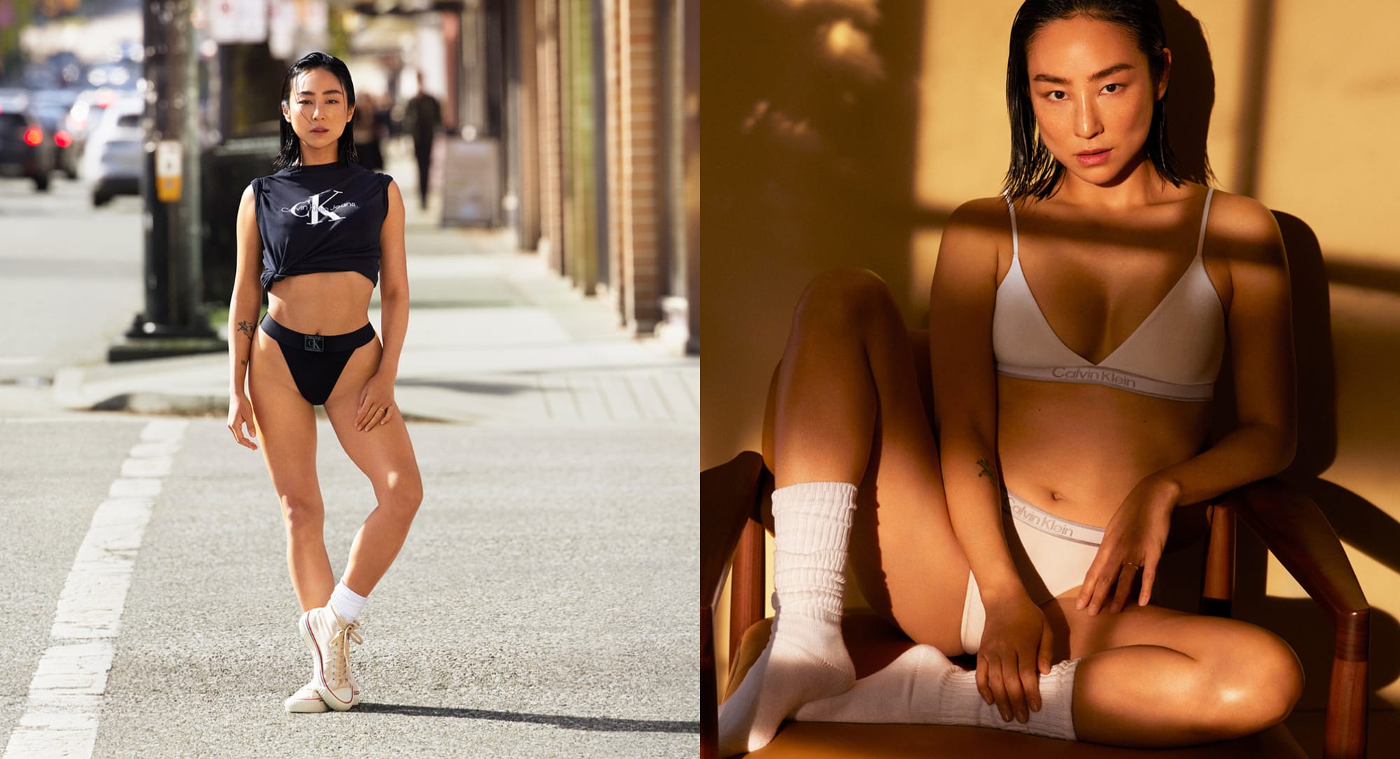 Greta Lee Models Calvin Klein Fall 2024 Underwear in Campaign [PHOTOS]